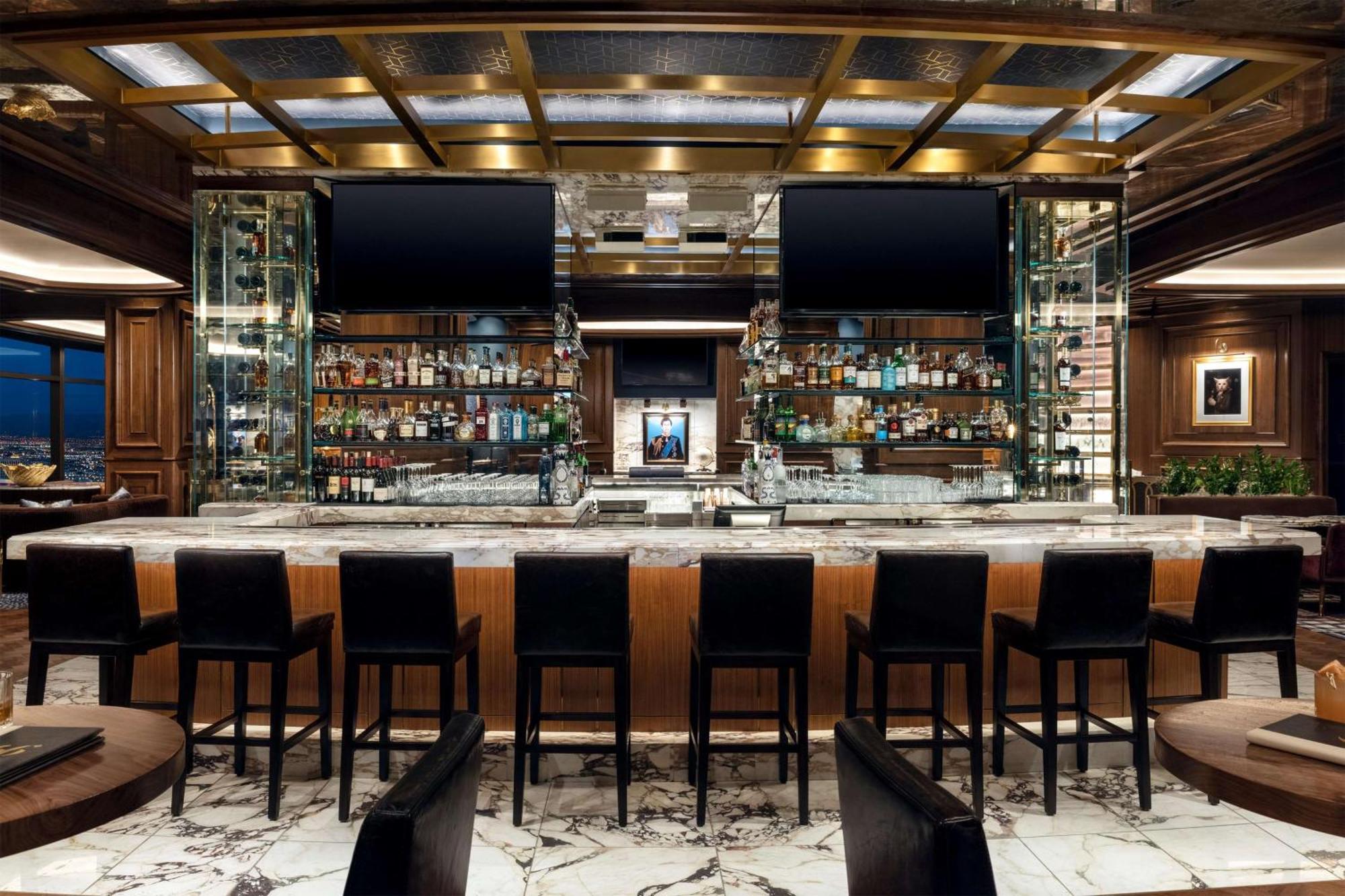 Conrad Las Vegas At Resorts World Ngoại thất bức ảnh The bar at the lounge