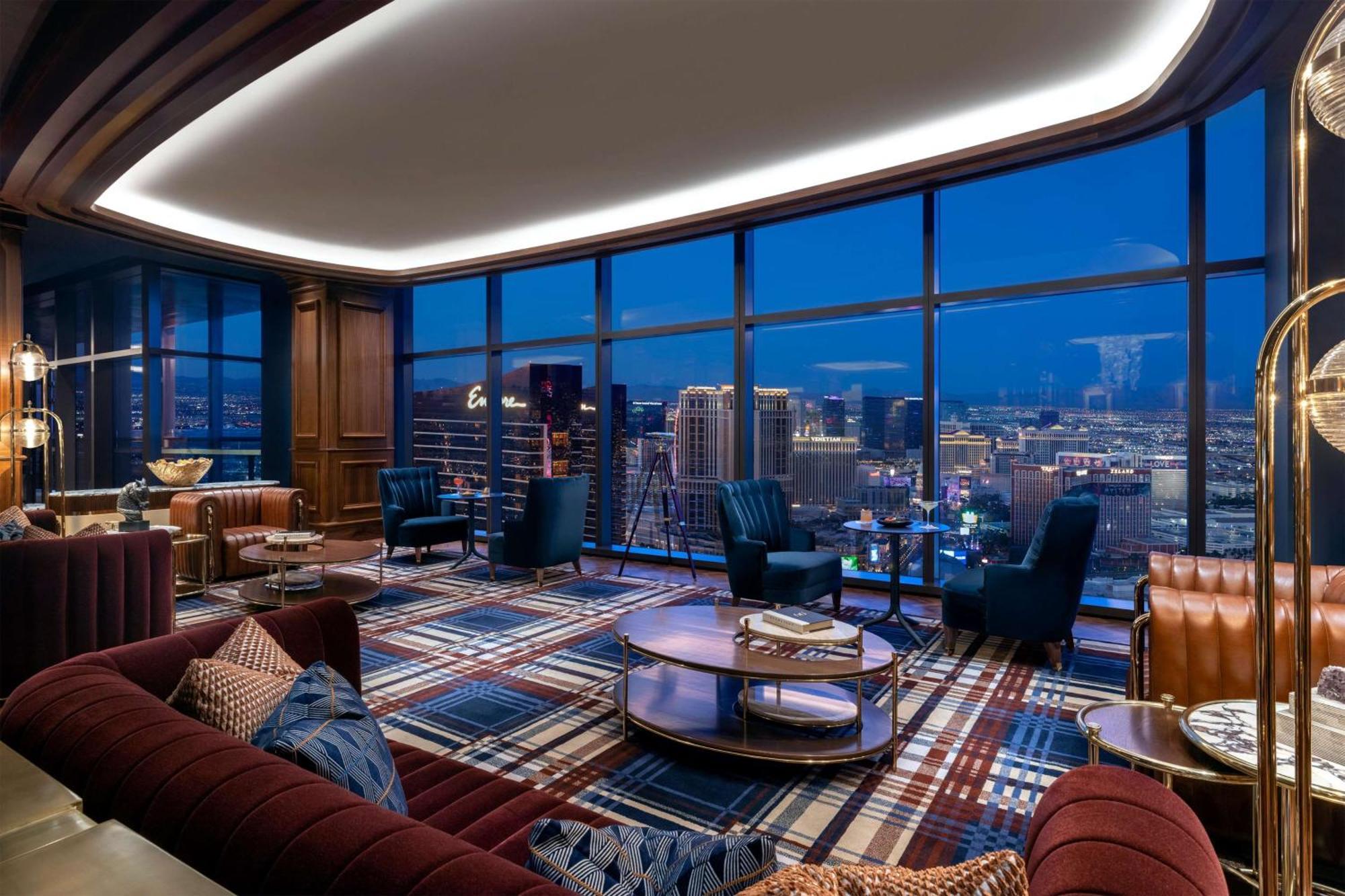 Conrad Las Vegas At Resorts World Ngoại thất bức ảnh The living room of a Sky Villa