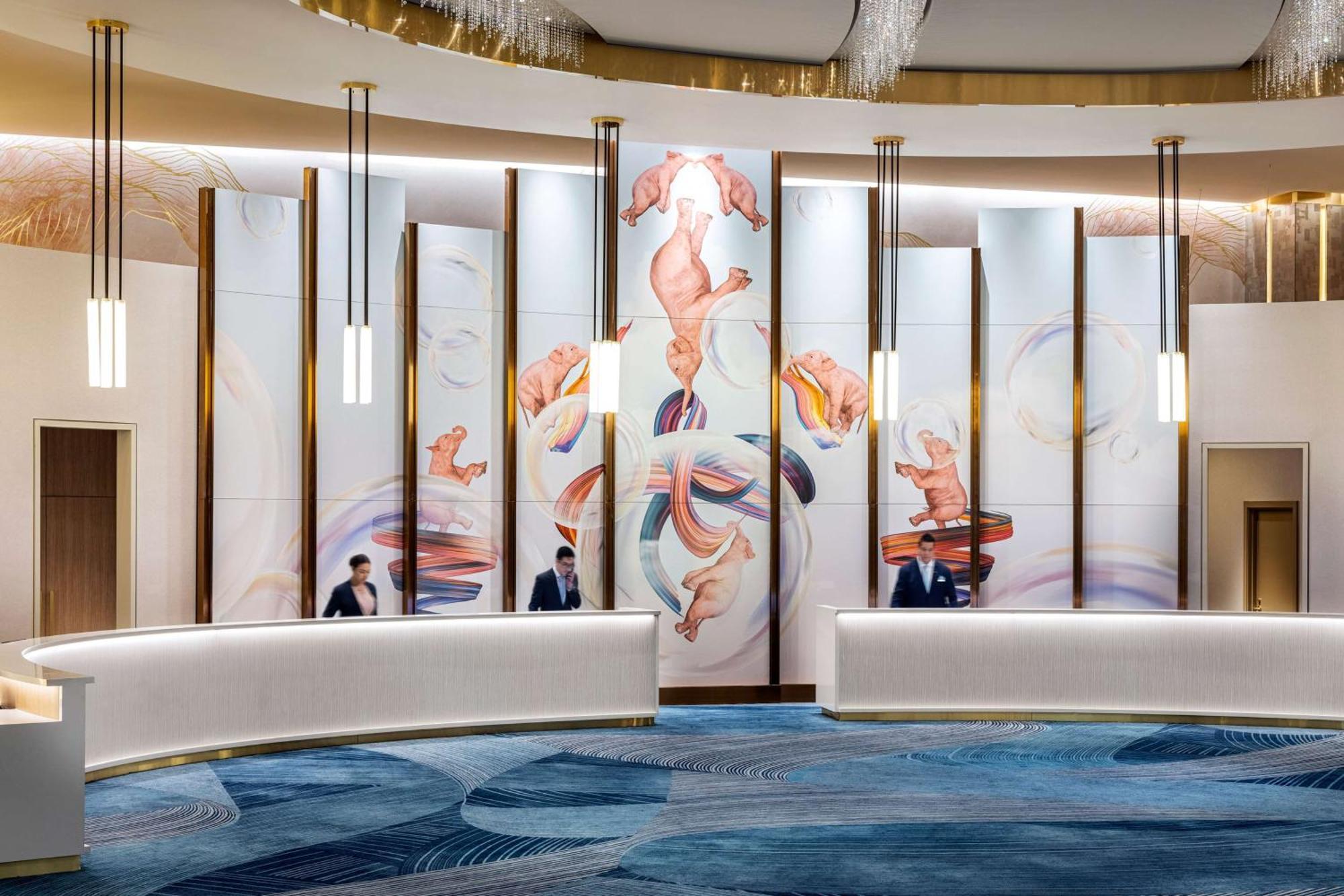 Conrad Las Vegas At Resorts World Ngoại thất bức ảnh The lobby of the hotel
